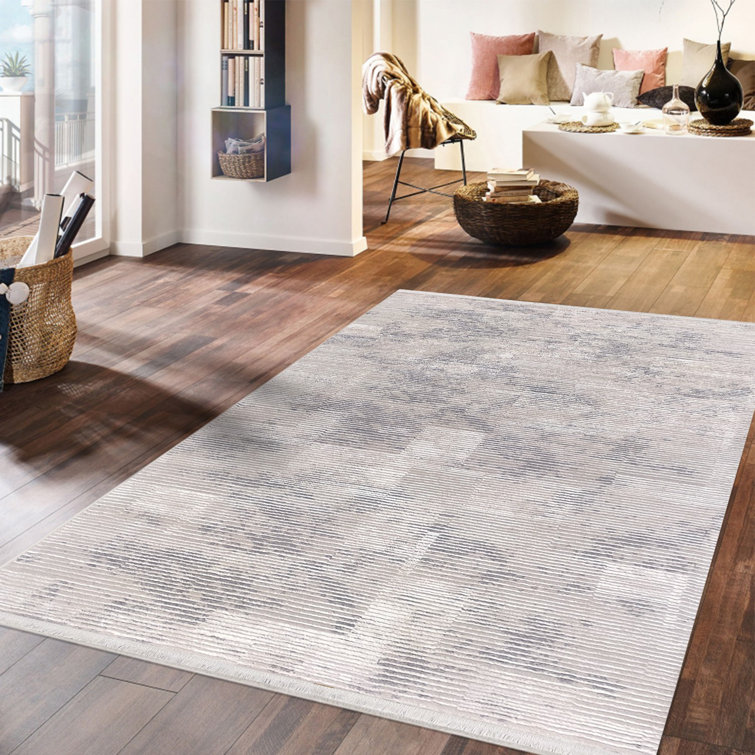 Williston Wunder Flatweave Purple/Grey Rug Wayfair.co.uk